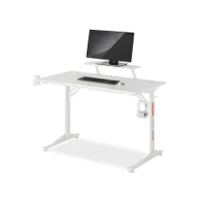 Gaming desk Mads-115 White-Carbon